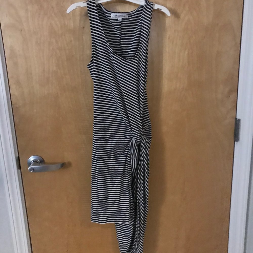 striped high low bodycon dress knot detail 3/$45 - Picture 2 of 2